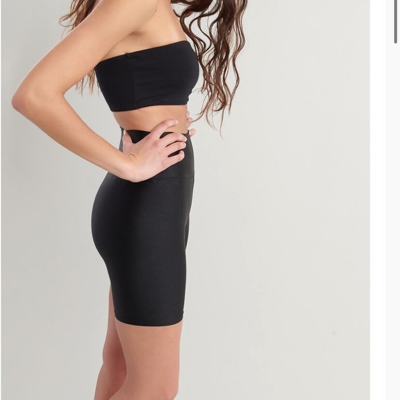 *SOLD* Garage Ultra High Rise Shiny Bike Short - Picture 3 of 6